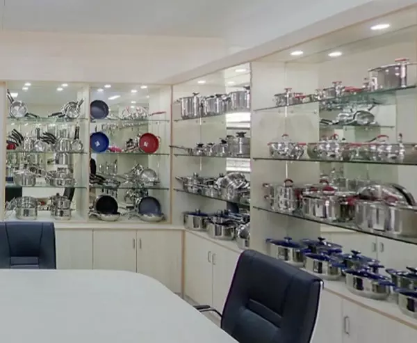 Mars stainless steel cookware factory showroom